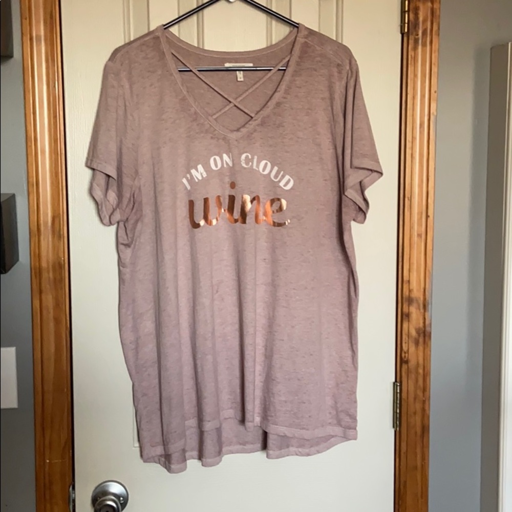Maurices plus size criss cross T-shirt